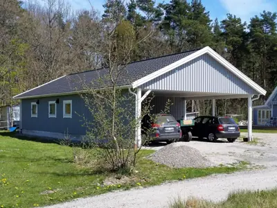 Färdigställd carport CD 65 hos kund