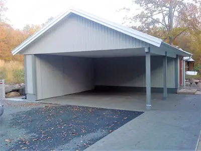 Färdigställd carport CD 65 hos kund