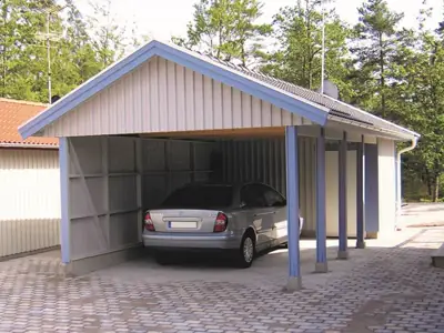 Färdigställd carport CF 40 hos kund