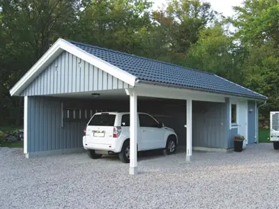Färdigställd carport CF 50 hos kund