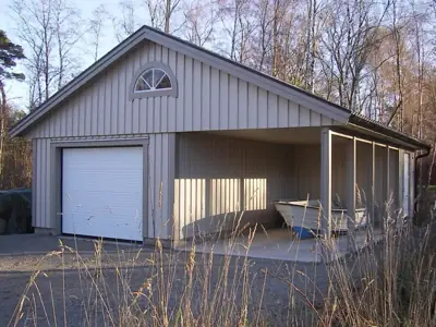 Färdigställd carport CGF 75 hos kund