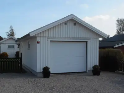 Färdigställt enkelgarage G 40 hos kund
