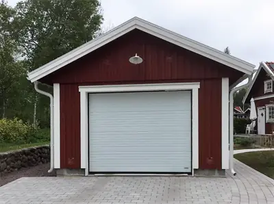 Färdigställt enkelgarage G 40 hos kund