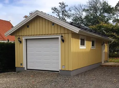 Färdigställt enkelgarage G 40 hos kund
