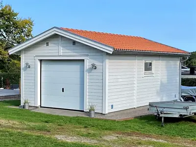 Färdigställt enkelgarage G 45 hos kund