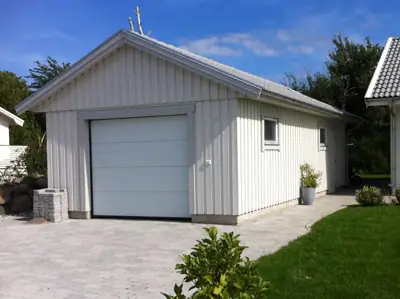 Färdigställt enkelgarage G 45 hos kund