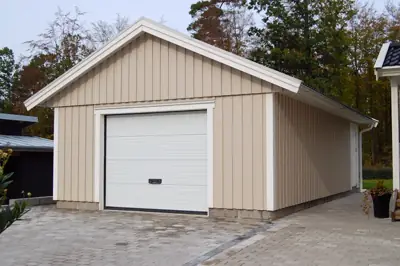 Färdigställt enkelgarage G 50 hos kund
