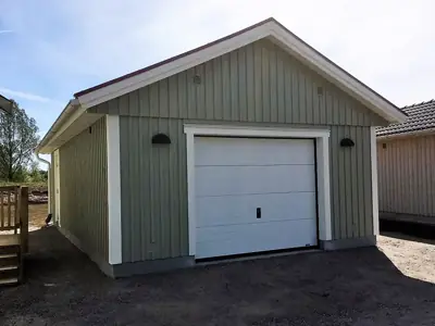 Färdigställt enkelgarage G 50 hos kund