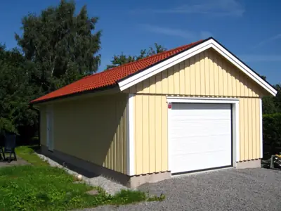 Färdigställt enkelgarage G 50 hos kund