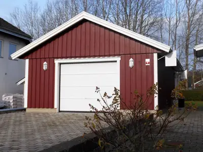Färdigställt enkelgarage G 55 hos kund