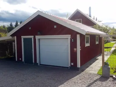 Färdigställt enkelgarage G 55 hos kund