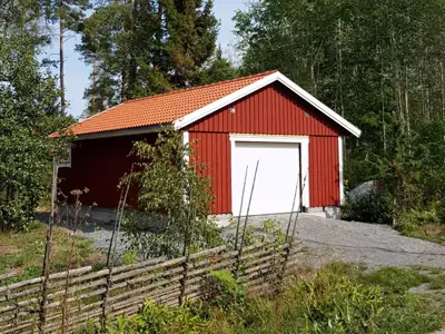 Färdigställt enkelgarage G 55 hos kund