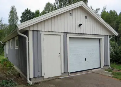 Färdigställt enkelgarage G 55 hos kund