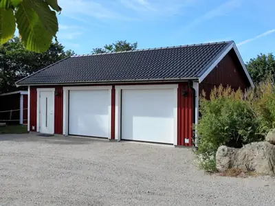 Färdigställt dubbelgarage G 65 hos kund