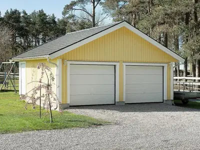 Färdigställt dubbelgarage G 65 hos kund