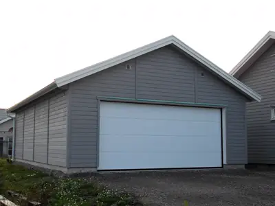 Färdigställt dubbelgarage G 70 hos kund