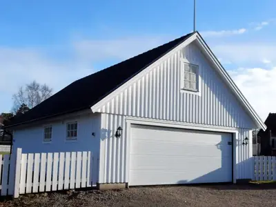 Färdigställt dubbelgarage GL 65 hos kund
