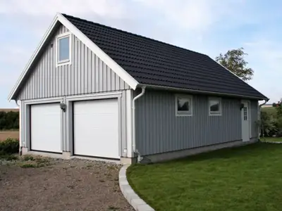 Färdigställt dubbelgarage GL 65 hos kund
