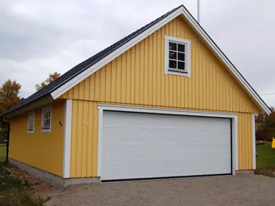 Färdigställt dubbelgarage GL 65 hos kund