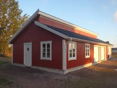 Färdigställt dubbelgarage GP 70 hos kund