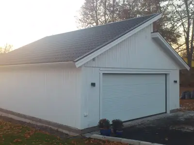 Färdigställt dubbelgarage GP 70 hos kund