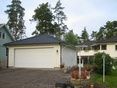 Färdigställt dubbelgarage GV 65 hos kund