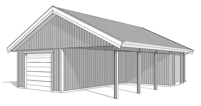 Garage och carport CGF 75