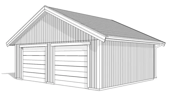 Dubbelgarage G 70, 3D-rendering