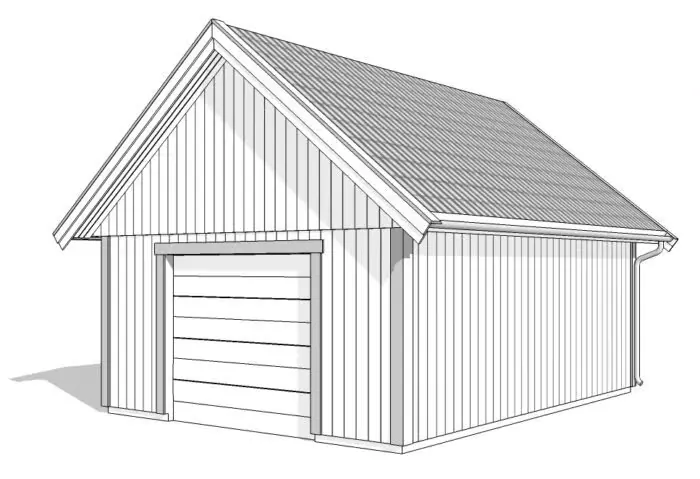 Enkelgarage med loft GL 50